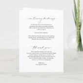 シンプルフォーマルミニマル伝統的クラシック プログラム (裏面)