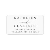 シンプルフォーマルミニマル伝統的クラシック ラベル (正面)