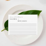 シンプルフォーマルミニマル結婚アドバイスとウェルウィッシュ<br><div class="desc">ミニマシンプルリストの結婚アドバイスカード</div>