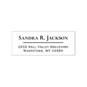 シンプルフォーマル企業の名前をカスタムする差出人住所 ラバースタンプ (インプリント)