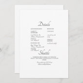 シンプルフォーマルWebサ結婚イト詳細招待状 招待状 (正面/裏面)