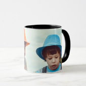 シンプルフミニマルォトネームの文字 マグカップ (正面右)