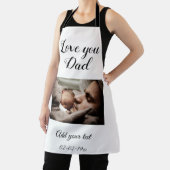 シンプルフミニマルォトファーザーズデイカードスルー エプロン (インサイチュ)