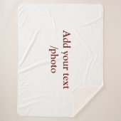 シンプルフミニマルォト文字     シェルパブランケット (正面)