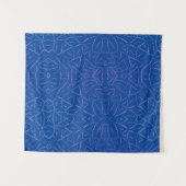 シンプルフラッタブルー タペストリー (正面(横))