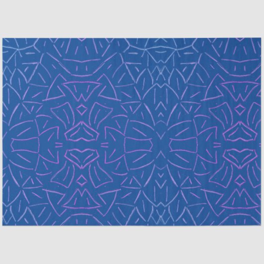 シンプルフラッタブルー 薄葉紙 (正面)