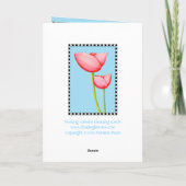 シンプルフラワーカード カード (裏面)