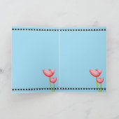 シンプルフラワーカード カード (内部)