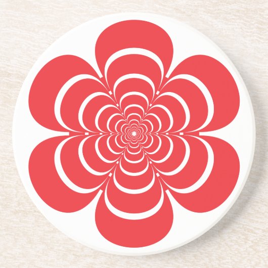 シンプルフラワーシルエットコースター コースター (正面)