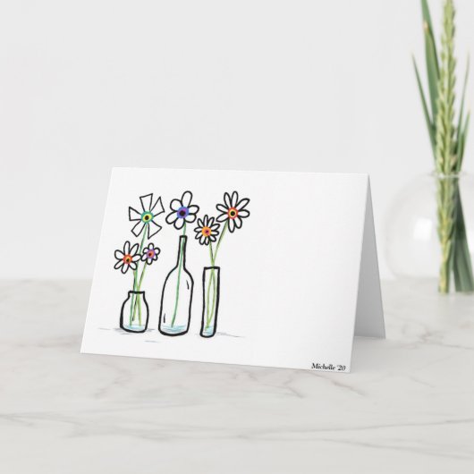 シンプルフラワーズ カード (正面)