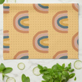 シンプルフラワータトゥー キッチンタオル (折り畳み)