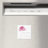 シンプルフラワーマグネットの日付を保存 マグネット (インサイチュ (食洗機))