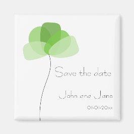 シンプルフラワーマグネットの日付を保存 マグネット