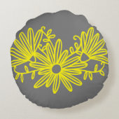 シンプルフラワーライン ラウンドクッション (裏面)