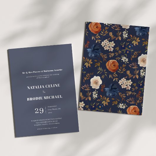 シンプルフランスのエレガント国ウェディング招待状 招待状