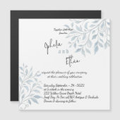 シンプルフランスのフローラ招待状 マグネット招待状 (正面/裏面)