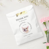 シンプルフランスのブルドッグ結婚の感謝お願いバッグ フェイバーバッグ (封をした状態)