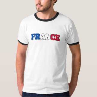 シンプルフランス国モダン旗のアパレル Tシャツ