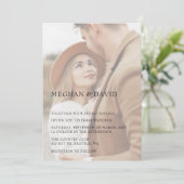 シンプルフルフォトアレ結婚イ 招待状 (スタンド正面)