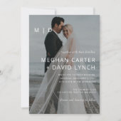 シンプルフルフォトオーバーレイ結婚式招待状 招待状 (正面)