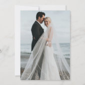 シンプルフルフォトオーバーレイ結婚式招待状 招待状 (裏面)