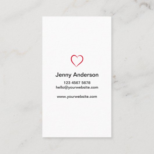 シンプルフルフォトミニマル写真撮影 名刺 (裏面)