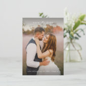 シンプルフルブリード結婚の写真 セーブザデート (スタンド正面)