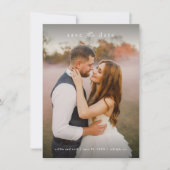 シンプルフルブリード結婚の写真 セーブザデート (正面)