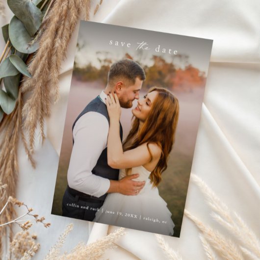 シンプルフルブリード結婚の写真 セーブザデート