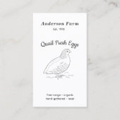シンプルフレッシュファームウズエッグズバーティカル 名刺 (正面)