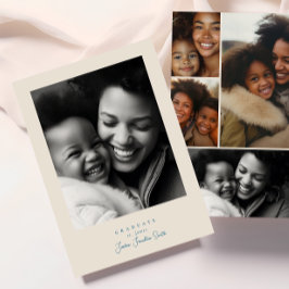 シンプルフレモダンーム5フォトスクリプトの卒業 案内状