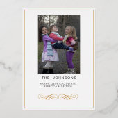 シンプルフレームスクリプト手書き応援3枚 箔シーズンカード (裏面)