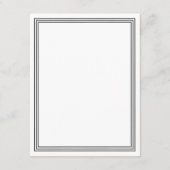 シンプルフレームホワ結婚イトの詳細情報 エンクロージャーカード (裏面)