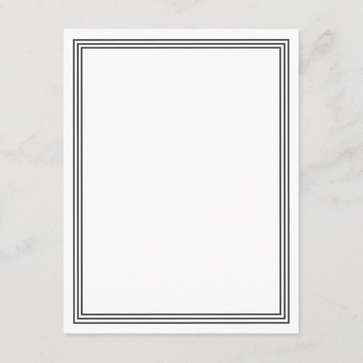 シンプルフレームホワ結婚イトの詳細情報 エンクロージャーカード (裏面)