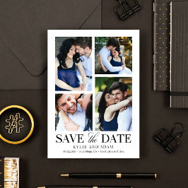 シンプルフレーム 編集可能なカラー Save The Date カード