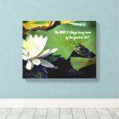 シンプルフロッグ感動的引用文 キャンバスプリント (インサイチュ (ウッドフロア))