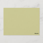 シンプルフローラとGreeneryバケットリストカード ポストカード (裏面)