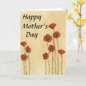 シンプルフローラのグリーティングカード カード (黄色い花)