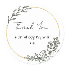 シンプルフローラのステッカー