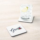 シンプルフローラの結婚書道 |コースター コースター (右側)