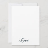 シンプルフローラエレガンスボタニカルモノグラム 招待状 (裏面)