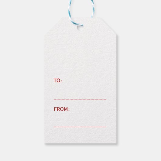 シンプルフローラエレガントクリスマスリースジョイのスクリプト ギフトタグ (裏面)