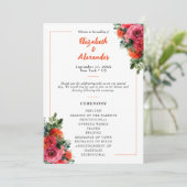 シンプルフローラオレンジ&ピンク結婚ズ プログラム (スタンド正面)