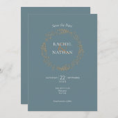 シンプルフローラガーランドザデイト セーブザデート (正面/裏面)