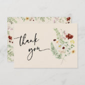 シンプルフローラサンキューカード サンキューカード (正面/裏面)