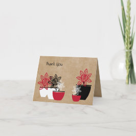 シンプルフローラサンキューカード サンキューカード