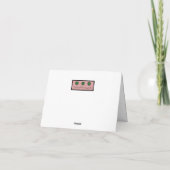 シンプルフローラサンキューカード サンキューカード (裏面)