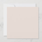 シンプルフローラス素朴クエア結婚式招待状 招待状 (裏面)