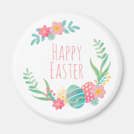 シンプルフローラハッピーイースター |マグネット マグネット