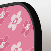 シンプルフローラピ無地のックパターンのレトロ小流 ピックルボールラケット (左詳細)